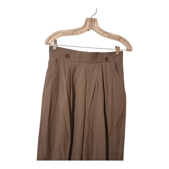 Stringbean Vintage USA Gray Double Button Pleated Front Women's Pants Waist 28" - Picture 1 of 9